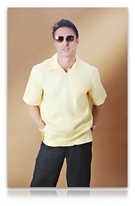UH0060 - Linen Polo shirt