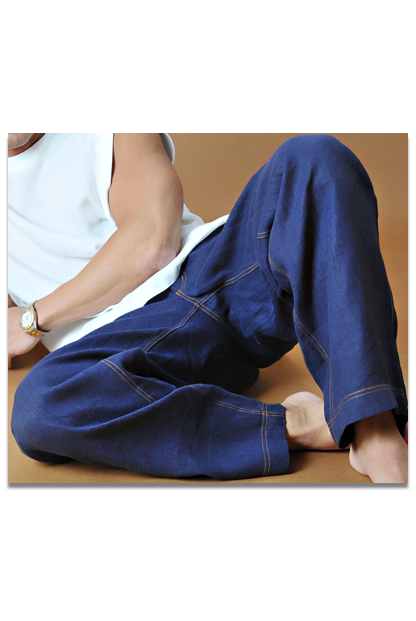 UH0025 - 5 pocket linen jean look